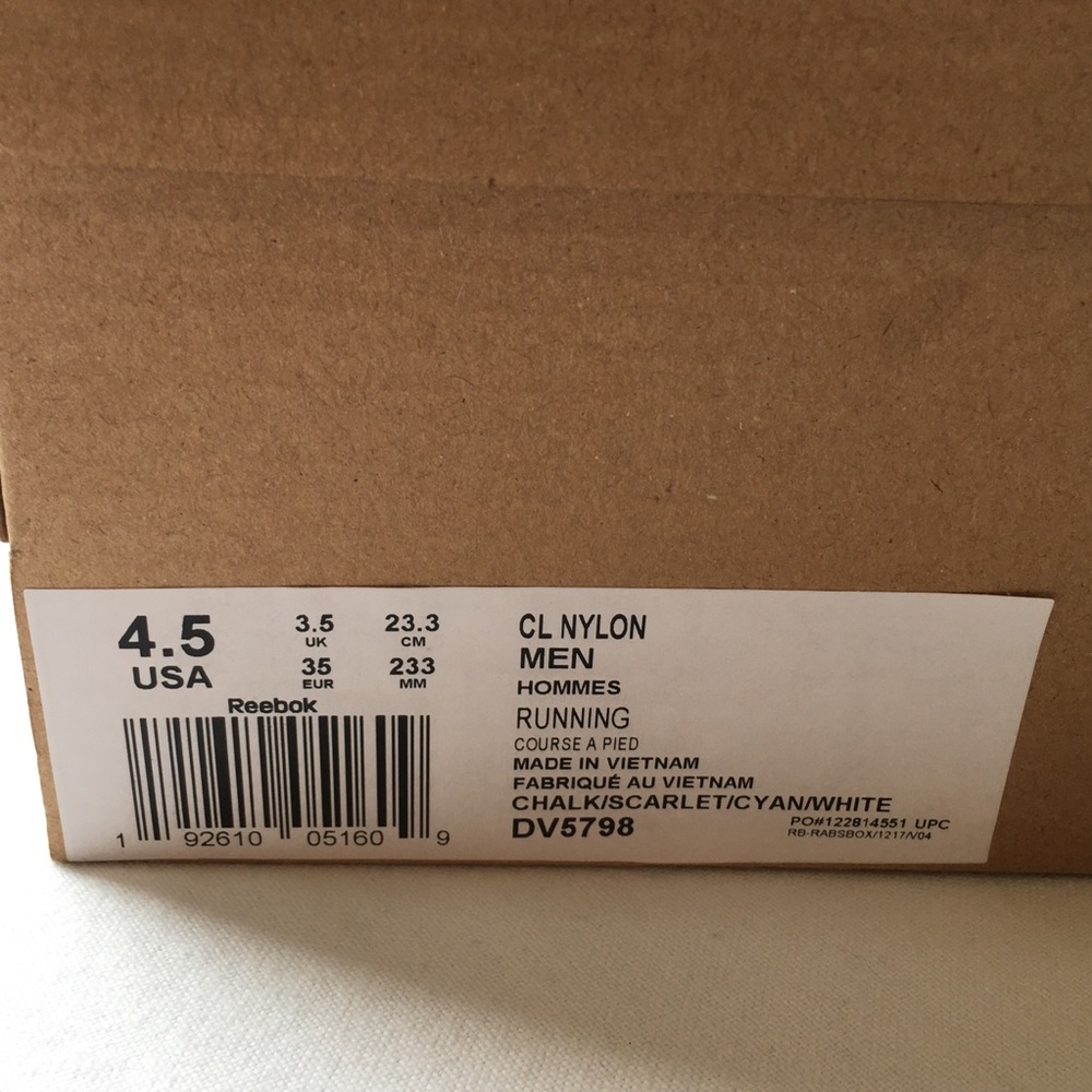 NWT Reebok Classic Nylon Shoes Sneakers - Picture 9 of 15